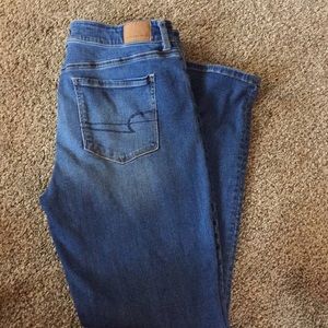 American Eagle hi rise skinny jeans 14